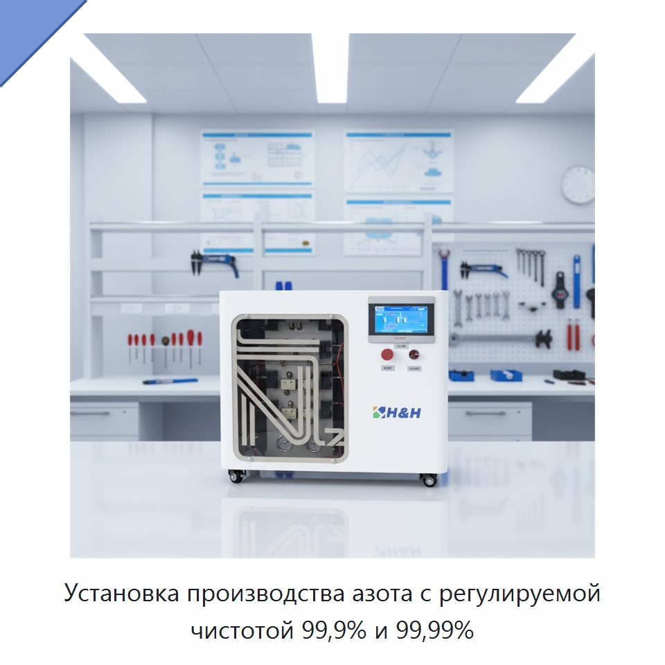 Установка производства азота с регулируемой чистотой 99,9% и 99,99% — Газогенераторное оборудование