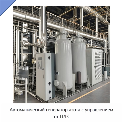 Автоматический генератор азота с управлением от ПЛК