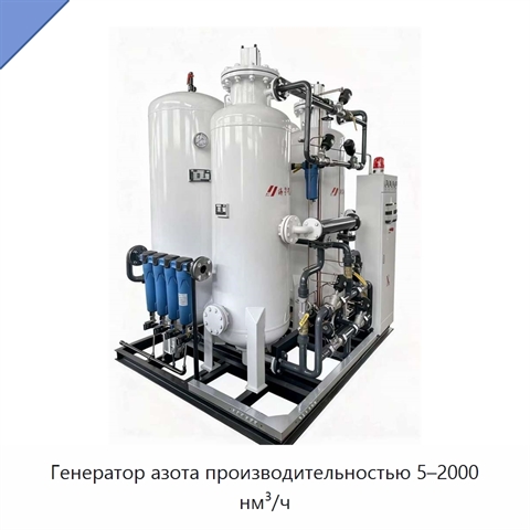 Генератор азота производительностью 5–2000 нм³/ч