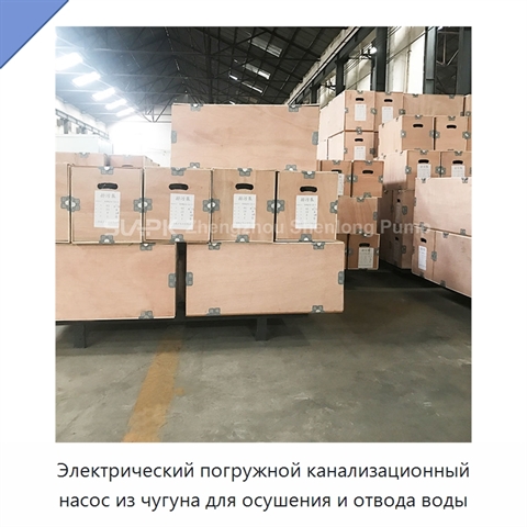 Электрический погружной канализационный насос из чугуна для осушения и отвода воды