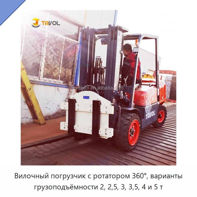 Вилочный погрузчик с ротатором 360°, варианты грузоподъёмности 2, 2,5, 3, 3,5, 4 и 5 т — Вилочные погрузчики