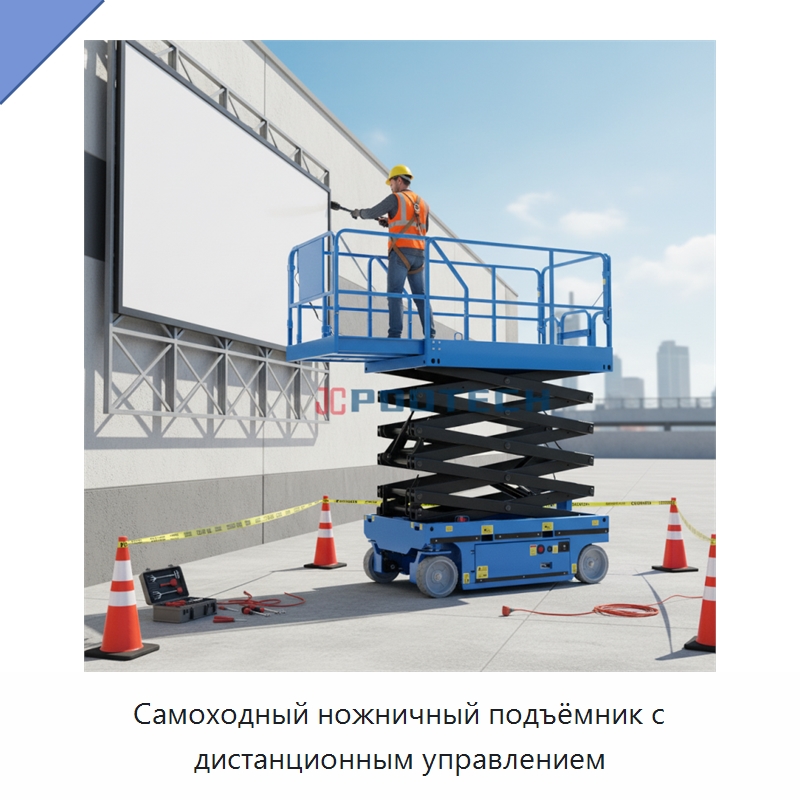 Самоходный ножничный подъёмник с дистанционным управлением — Подъемные столы