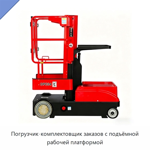 Погрузчик-комплектовщик заказов с подъёмной рабочей платформой