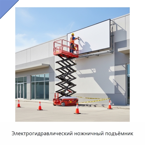 Электрогидравлический ножничный подъёмник