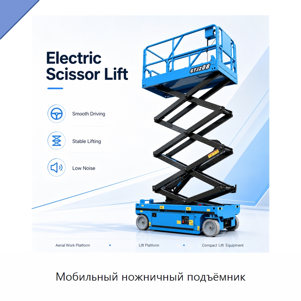 Мобильный ножничный подъёмник — Подъемные столы