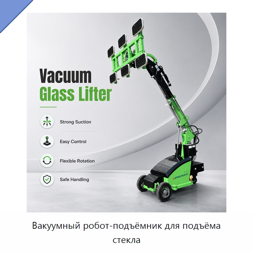 Вакуумный робот-подъёмник для подъёма стекла — Вакуумные грузозахваты