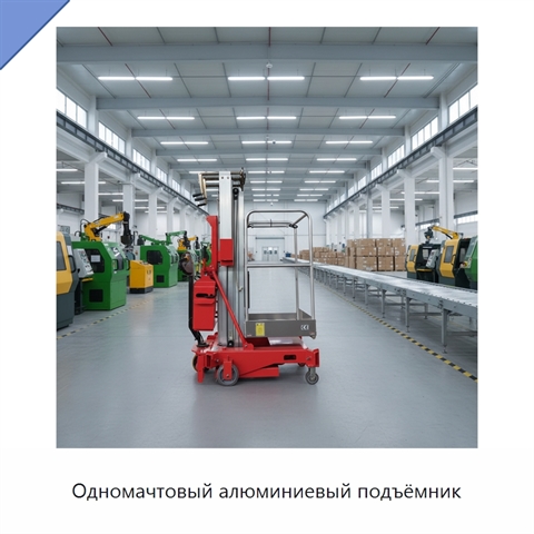 Одномачтовый алюминиевый подъёмник
