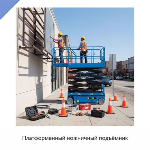 Платформенный ножничный подъёмник