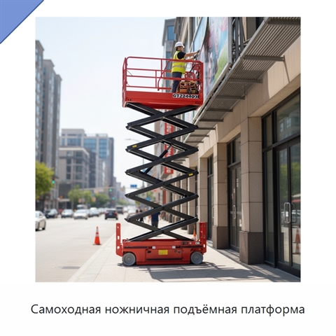 Самоходная ножничная подъёмная платформа