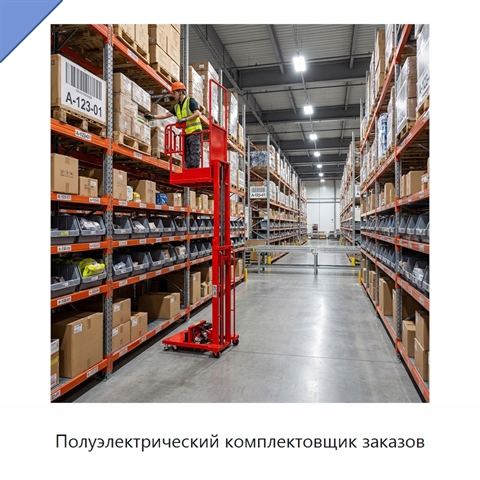 Полуэлектрический комплектовщик заказов