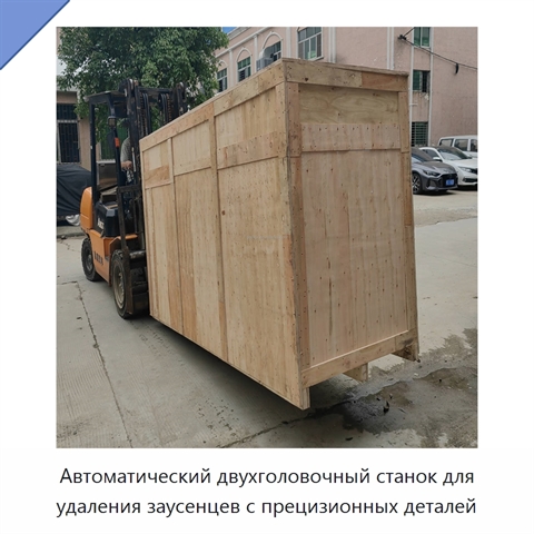 Автоматический двухголовочный станок для удаления заусенцев с прецизионных деталей