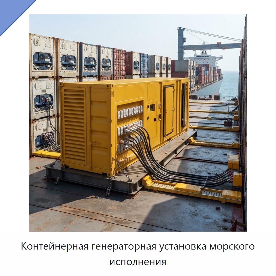 Контейнерная генераторная установка морского исполнения — Дизельные генераторы