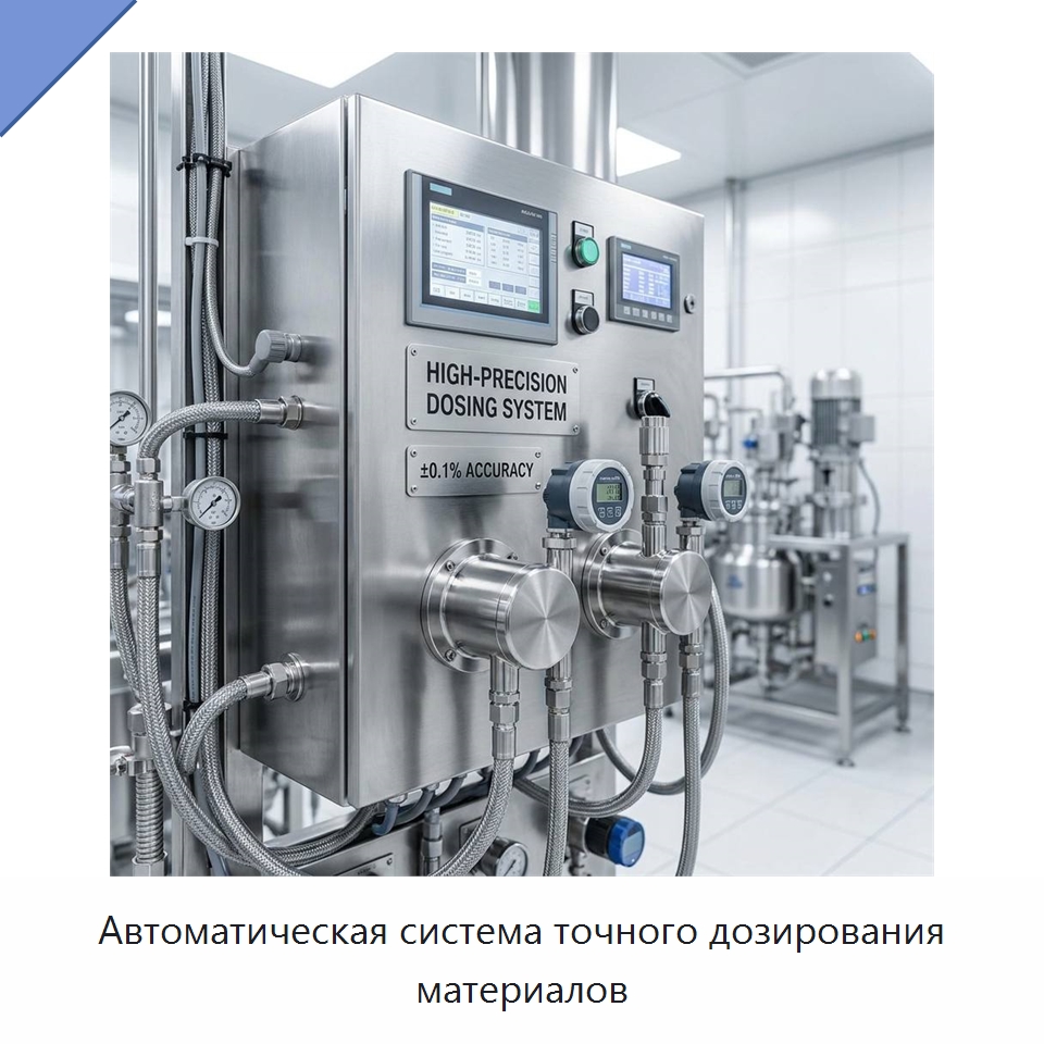Автоматическая система точного дозирования материалов — Линия по обработке пластмассовых изделий