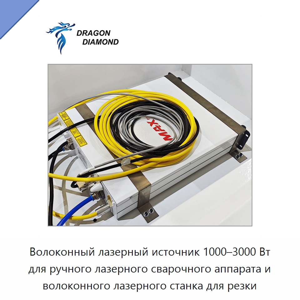Волоконный лазерный источник 1000–3000 Вт для ручного лазерного сварочного аппарата и волоконного лазерного станка для резки — Комплектующие для лазерного оборудования