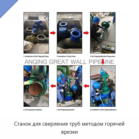 Станок для сверления труб методом горячей врезки