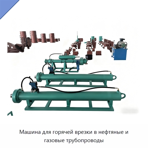 Машина для горячей врезки в нефтяные и газовые трубопроводы