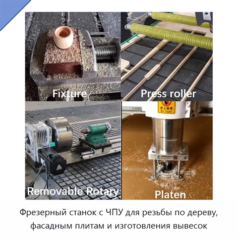 Фрезерный станок с ЧПУ для резьбы по дереву, фасадным плитам и изготовления вывесок