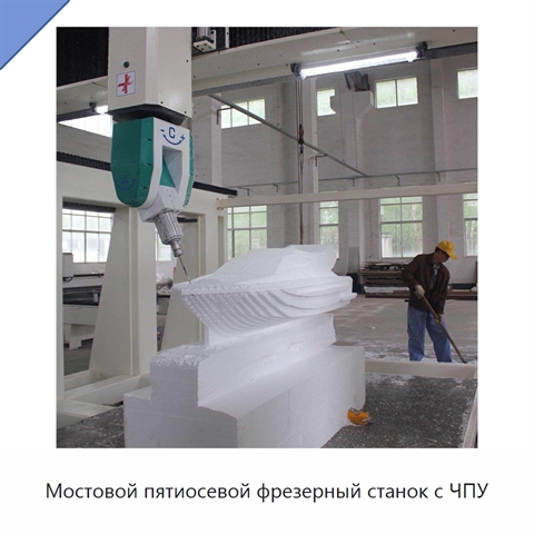 Мостовой пятиосевой фрезерный станок с ЧПУ