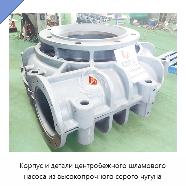 Корпус и детали центробежного шламового насоса из высокопрочного серого чугуна — Насосы