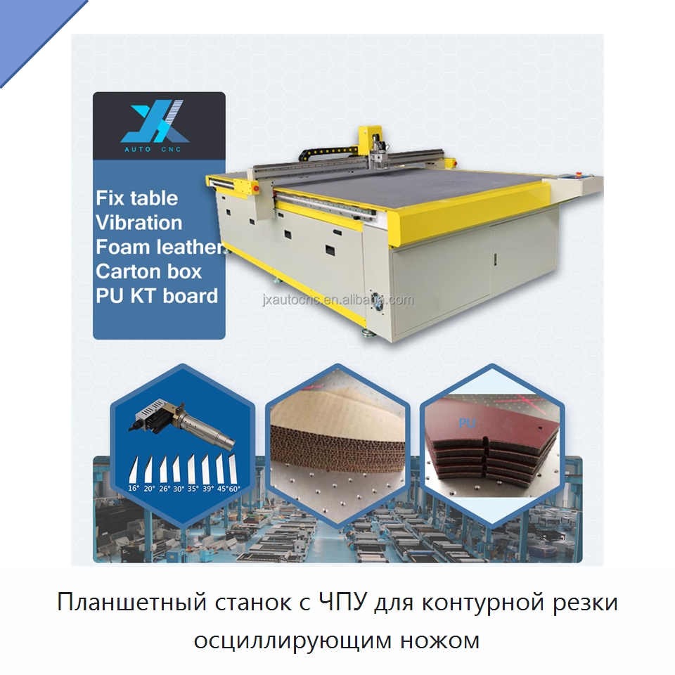 Планшетный станок с ЧПУ для контурной резки осциллирующим ножом — Станки для резки пеноматериалов