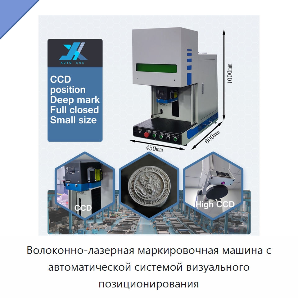 Волоконно-лазерная маркировочная машина с автоматической системой визуального позиционирования — Лазерные маркировочные станки