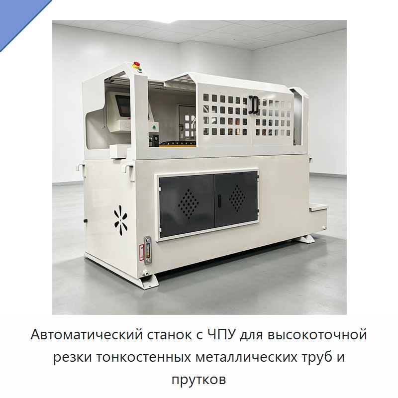 Автоматический станок с ЧПУ для высокоточной резки тонкостенных металлических труб и прутков — Металлорежущие станки