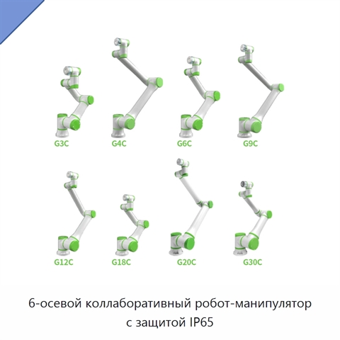 6-осевой коллаборативный робот-манипулятор с защитой IP65