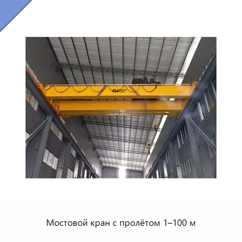 Мостовой кран с пролётом 1–100 м