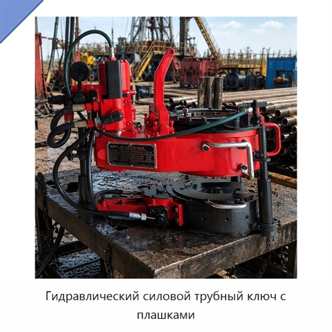 Гидравлический силовой трубный ключ с плашками