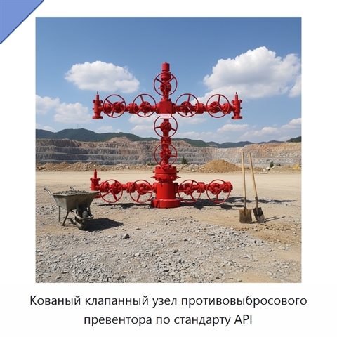 Кованый клапанный узел противовыбросового превентора по стандарту API