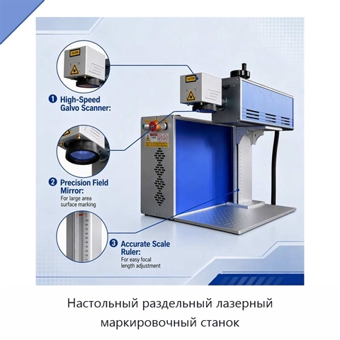 Настольный раздельный лазерный маркировочный станок