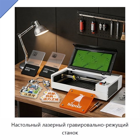 Настольный лазерный гравировально-режущий станок