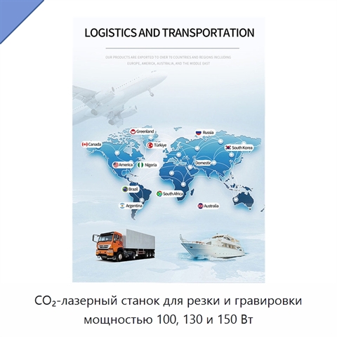 CO₂-лазерный станок для резки и гравировки мощностью 100, 130 и 150 Вт
