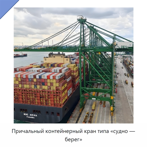 Причальный контейнерный кран типа «судно — берег»