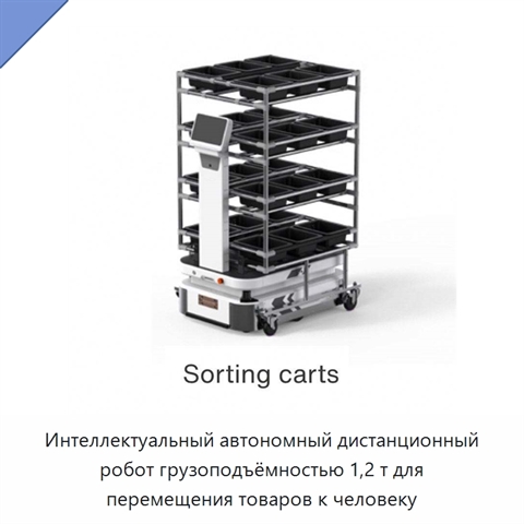 Интеллектуальный автономный дистанционный робот грузоподъёмностью 1,2 т для перемещения товаров к человеку