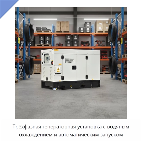 Трёхфазная генераторная установка с водяным охлаждением и автоматическим запуском