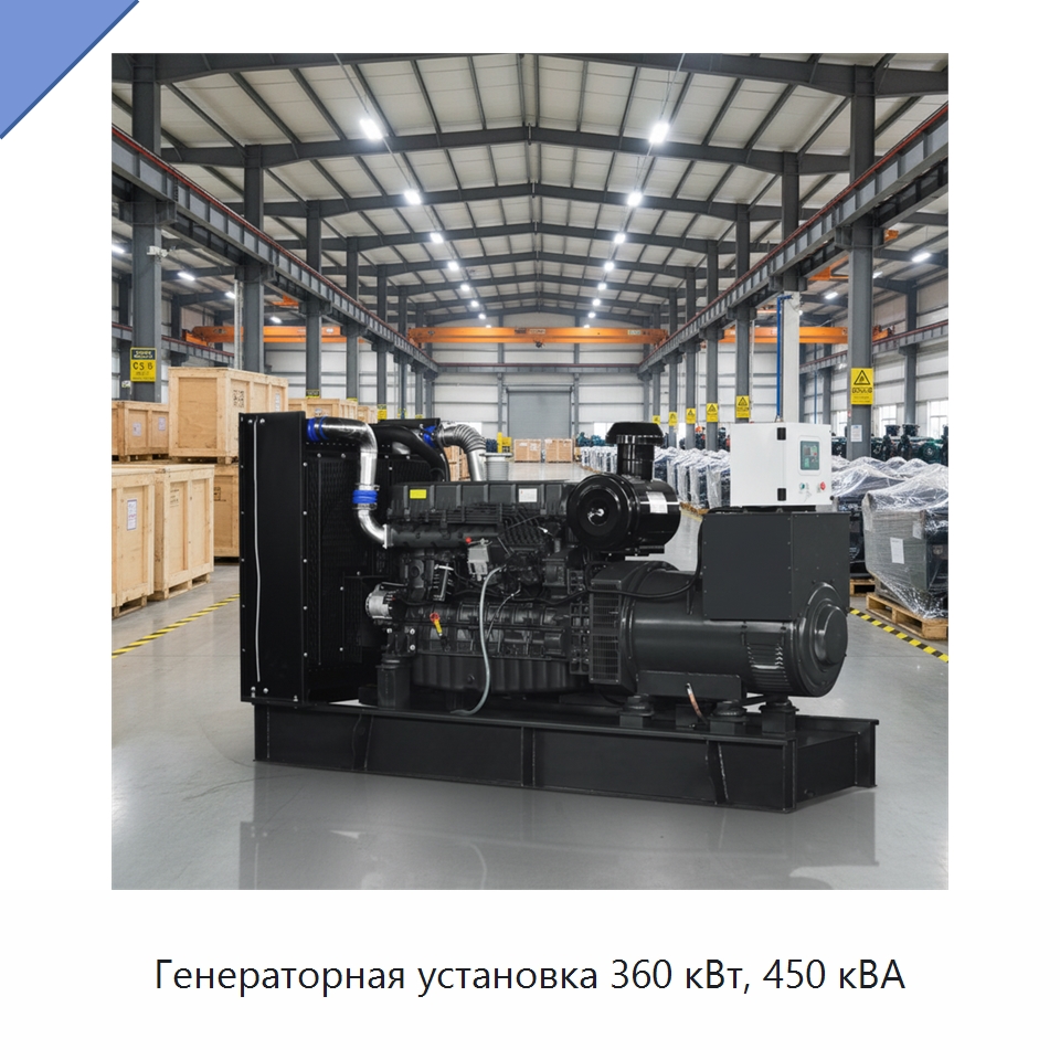 Генераторная установка 360 кВт, 450 кВА — Дизельные генераторы