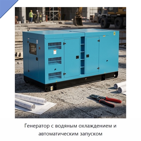Генератор с водяным охлаждением и автоматическим запуском