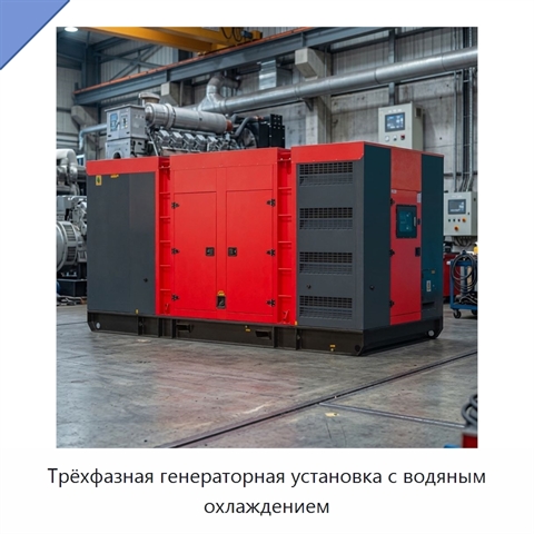Трёхфазная генераторная установка с водяным охлаждением