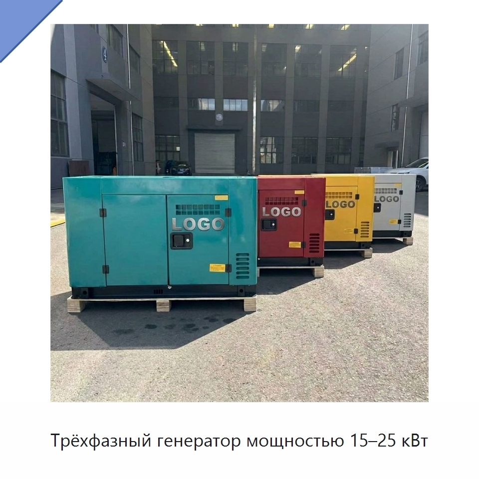 Трёхфазный генератор мощностью 15–25 кВт — Дизельные генераторы