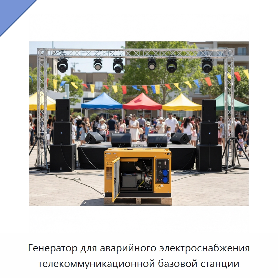 Генератор для аварийного электроснабжения телекоммуникационной базовой станции — Дизельные генераторы