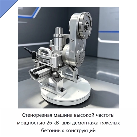 Стенорезная машина высокой частоты мощностью 26 кВт для демонтажа тяжелых бетонных конструкций