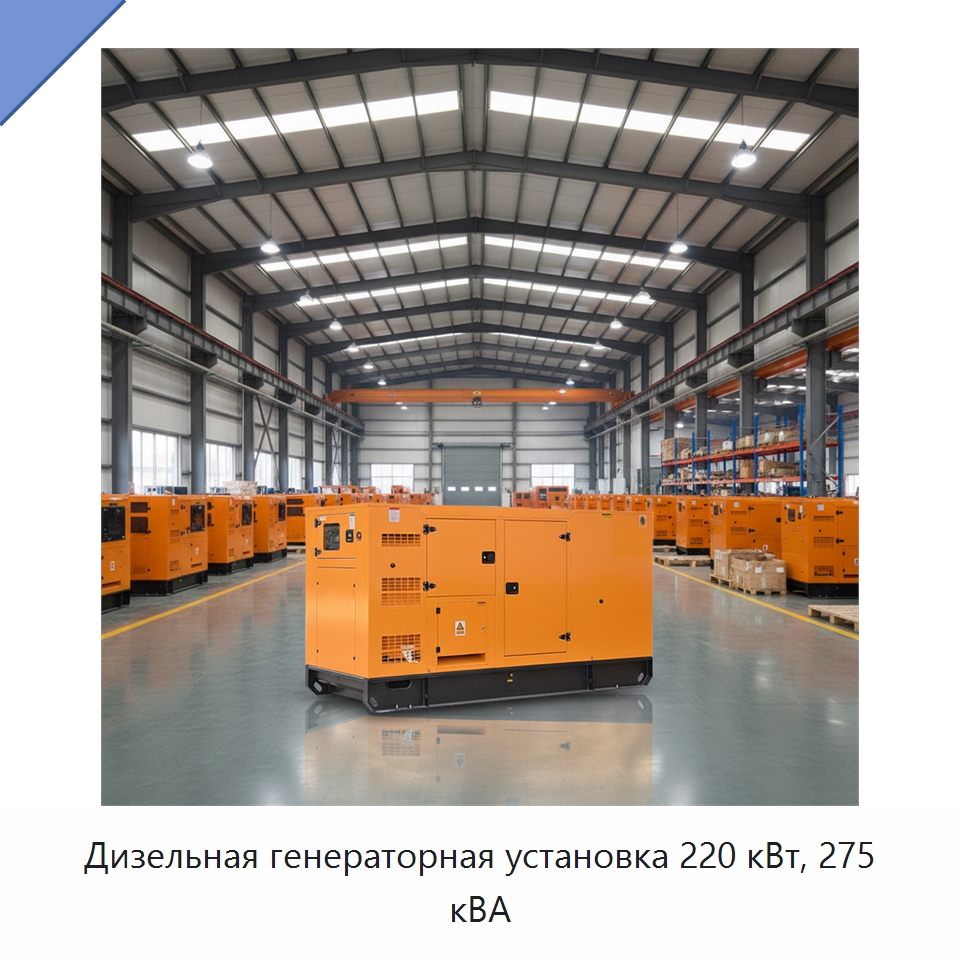 Дизельная генераторная установка 220 кВт, 275 кВА — Дизельные генераторы