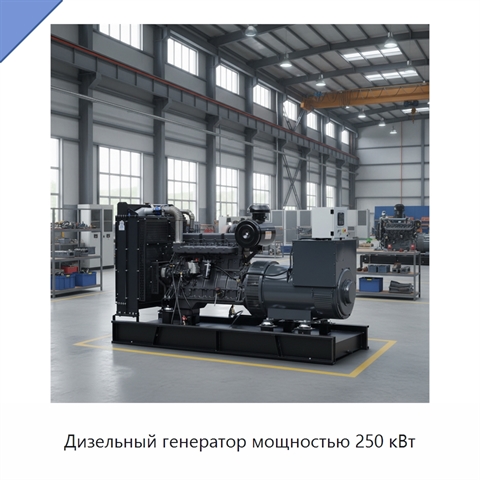 Дизельный генератор мощностью 250 кВт