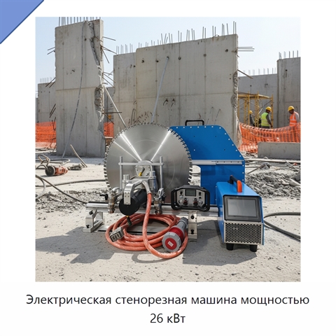 Электрическая стенорезная машина мощностью 26 кВт