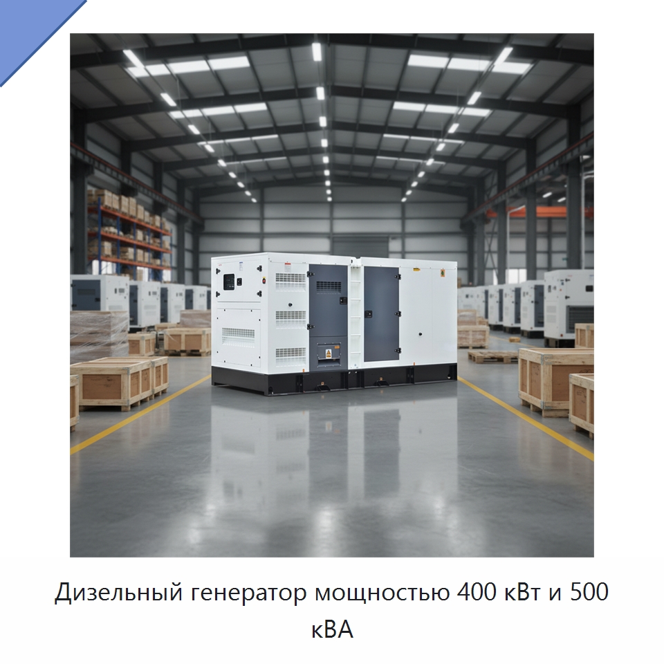 Дизельный генератор мощностью 400 кВт и 500 кВА — Дизельные генераторы