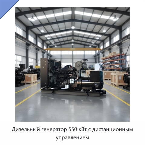 Дизельный генератор 550 кВт с дистанционным управлением