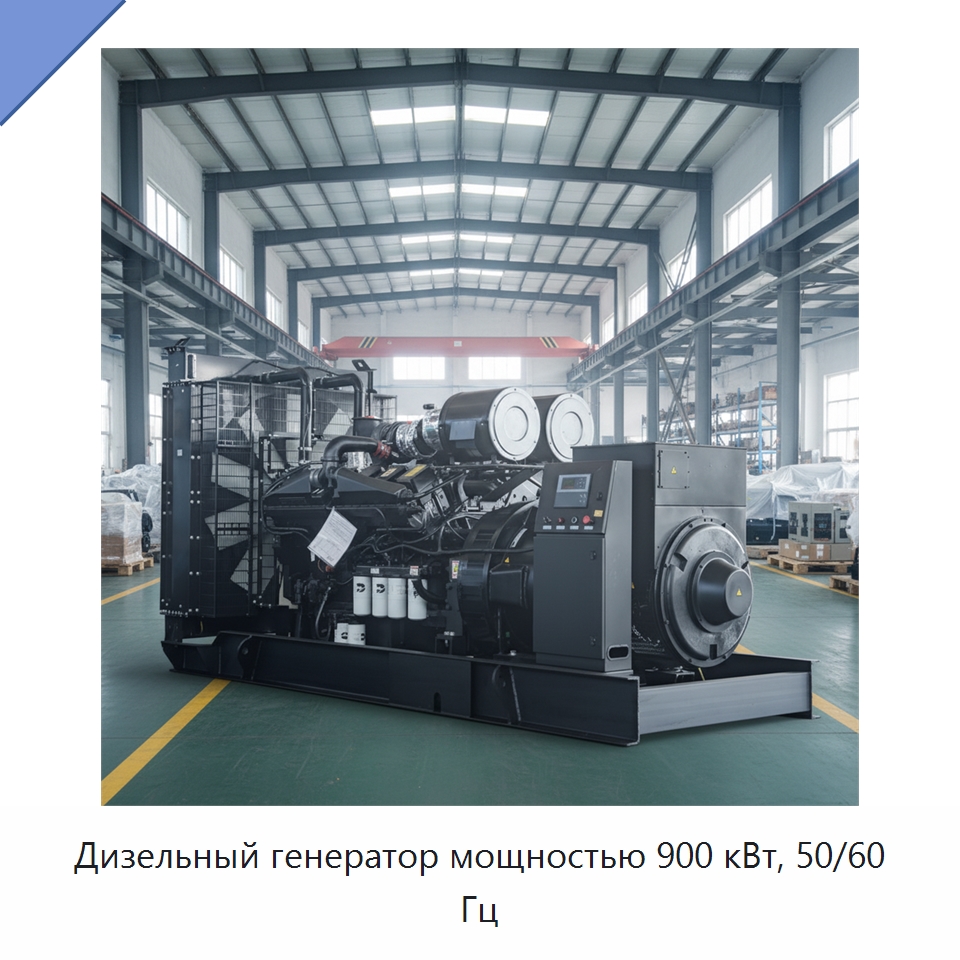 Дизельный генератор мощностью 900 кВт, 50/60 Гц — Дизельные генераторы