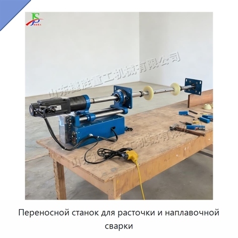 Переносной станок для расточки и наплавочной сварки