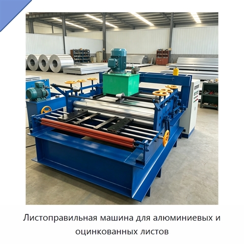 Листоправильная машина для алюминиевых и оцинкованных листов